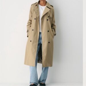 Aritzia Finch Trench - BNWT XS Wicker Tan